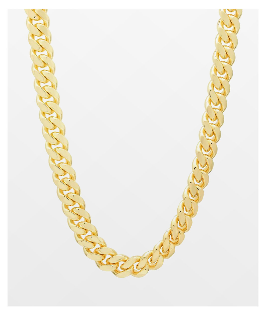 King Ice 24" Cuban 10mm Gold Chain Necklace