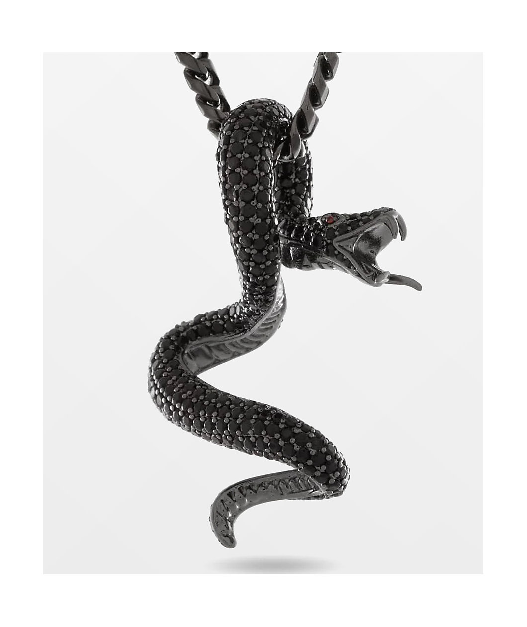 King Ice Black Viper 22" Necklace