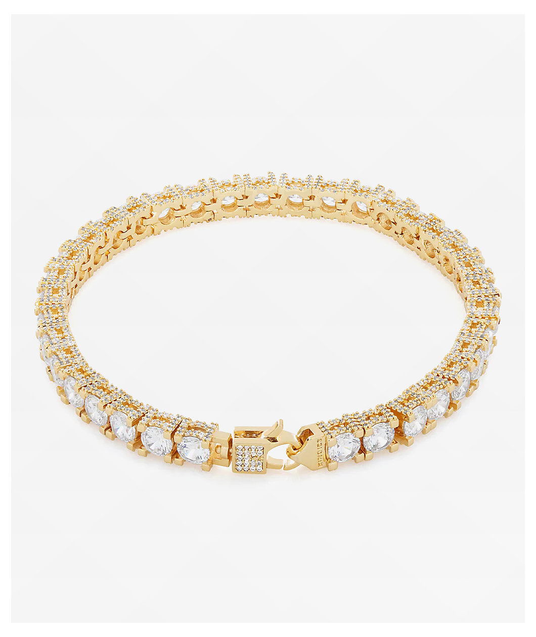 King Ice Icy 6mm Single Row Gold Tennis Bracelet