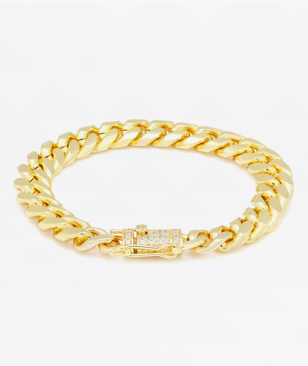 King Ice Miami Cuban 10mm Gold Bracelet