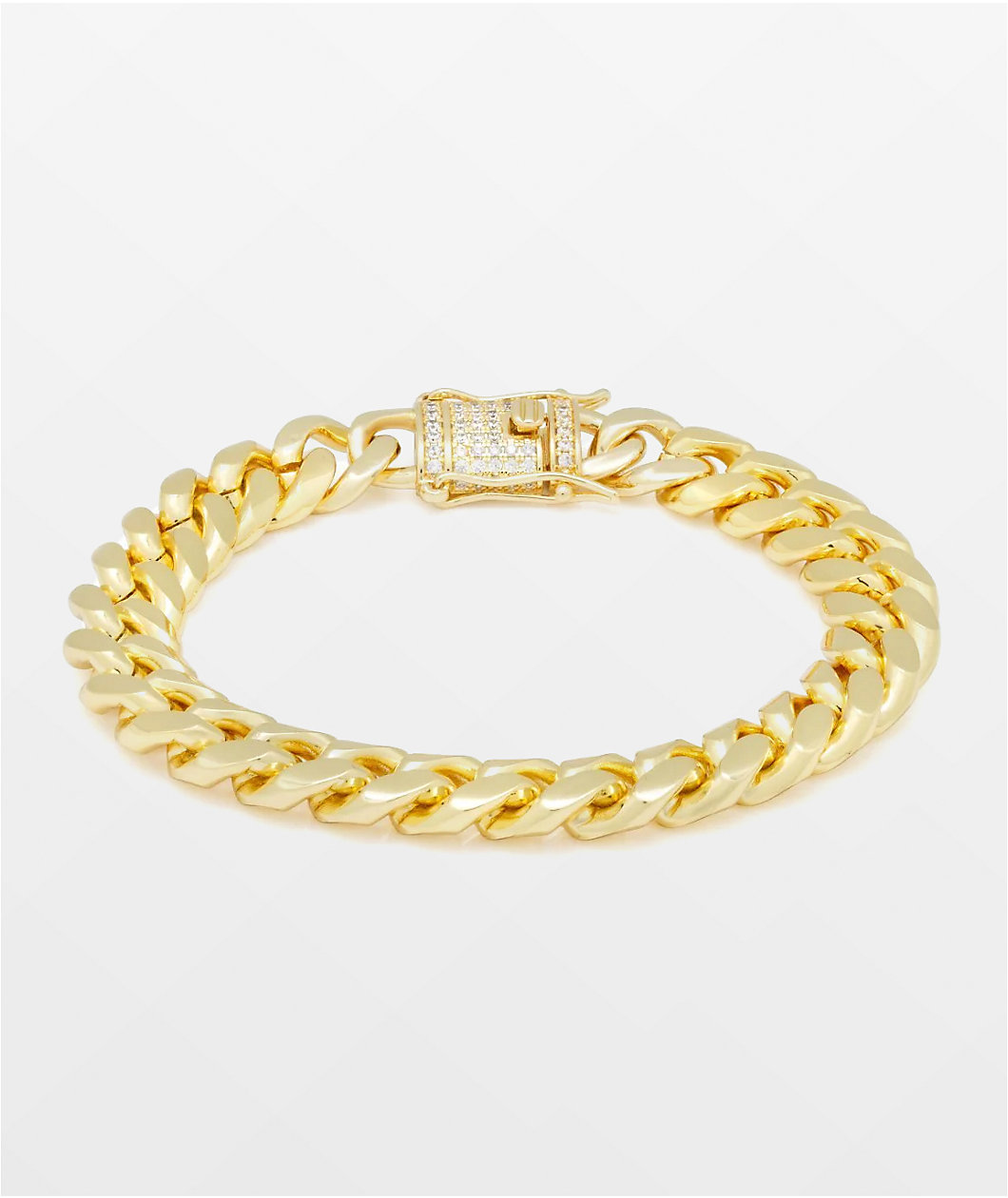 King Ice Miami Cuban 10mm Gold Bracelet