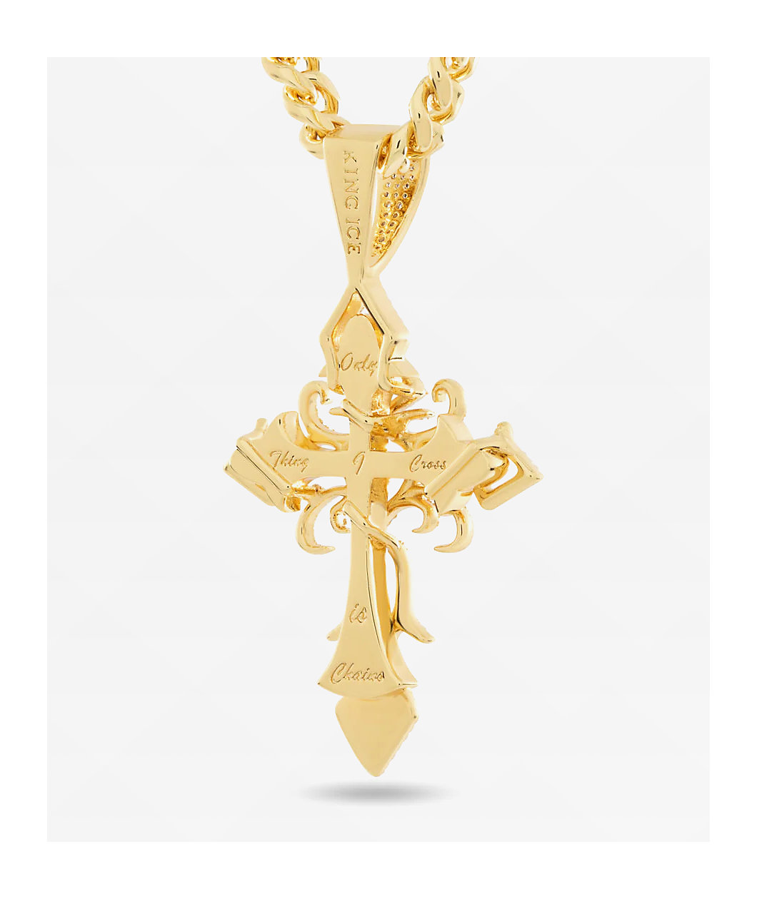 King Ice x Mike Zombie All I Cross Is Chainz 22" Gold Chain Necklace