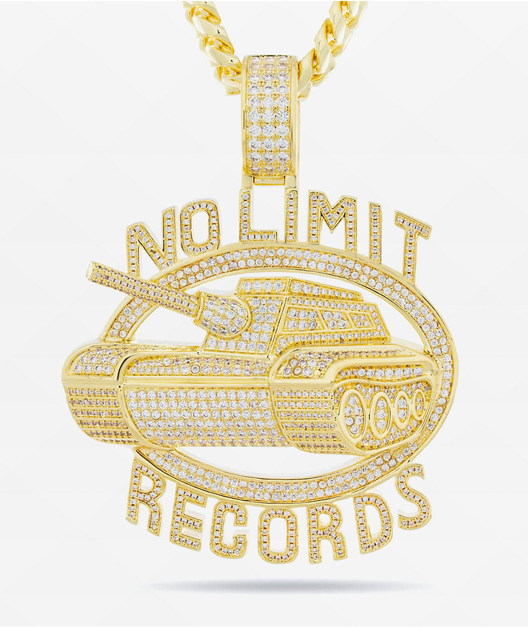 King Ice x No Limit Records Logo 22" Gold Necklace