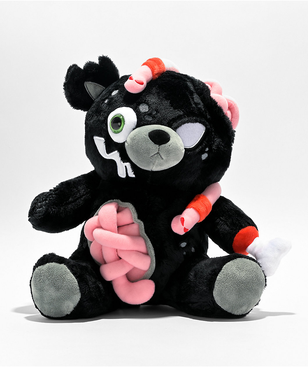 Kreeptures Undead Black Teddy Bear Plush Toy