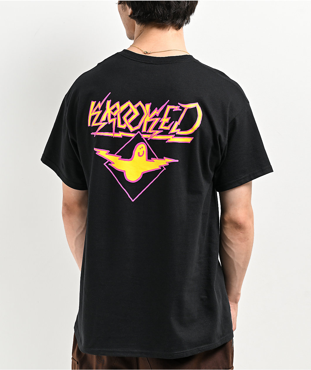 Krooked Bird Lightening Black T-Shirt