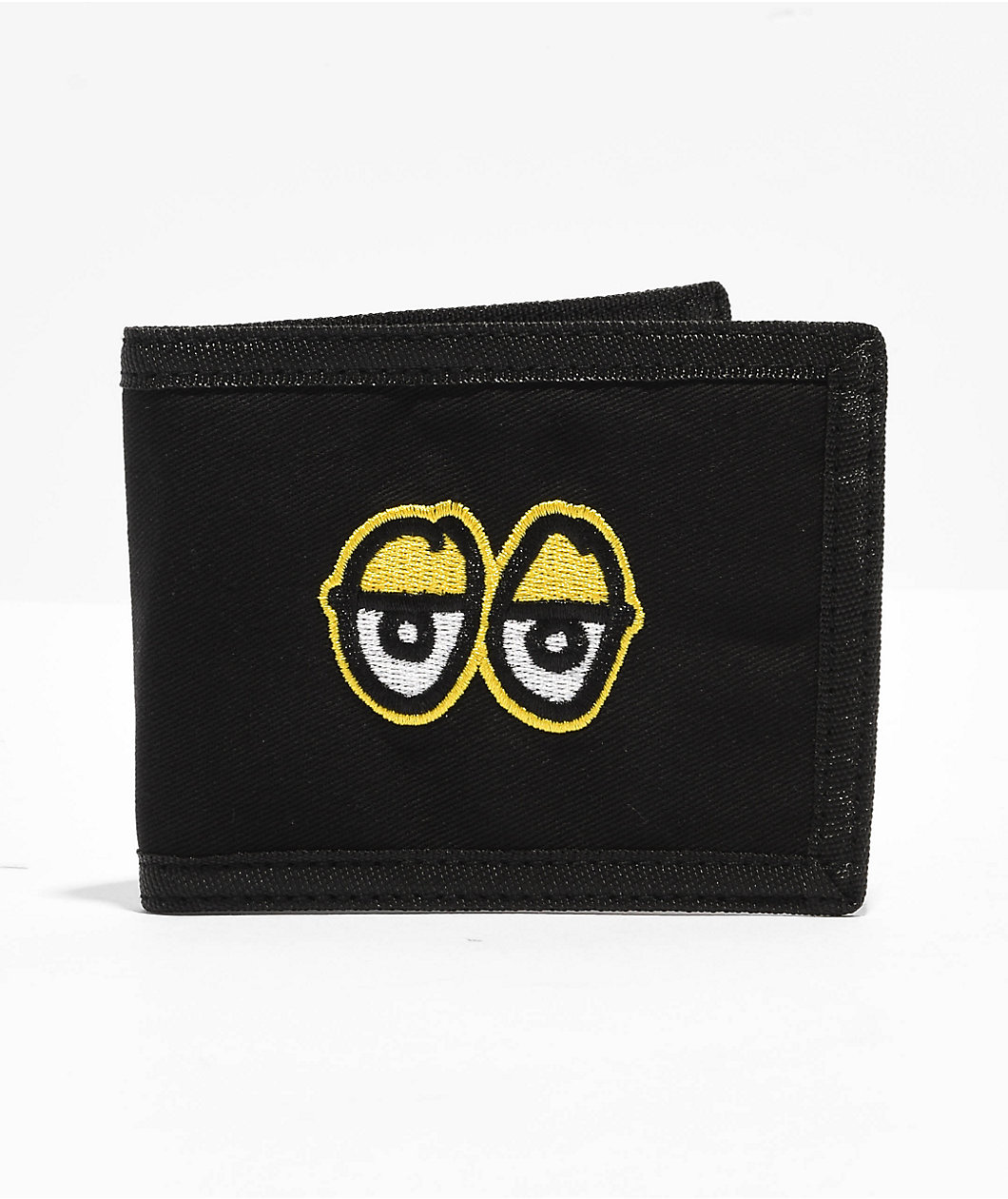 Krooked Eyes Black Bifold Wallet