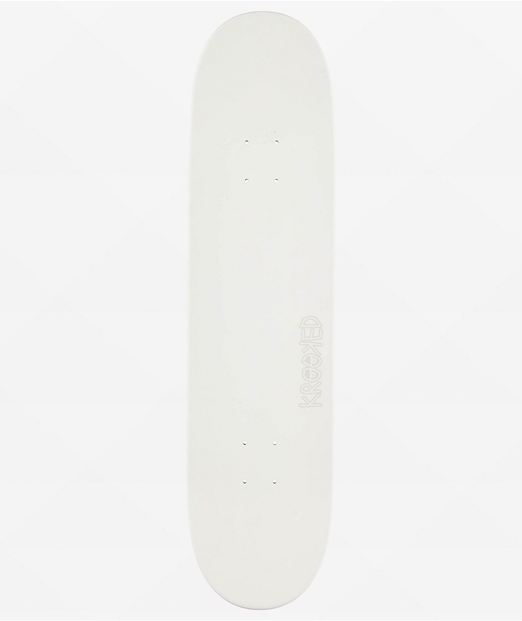 Krooked Eyes White 8.06" Skateboard Deck