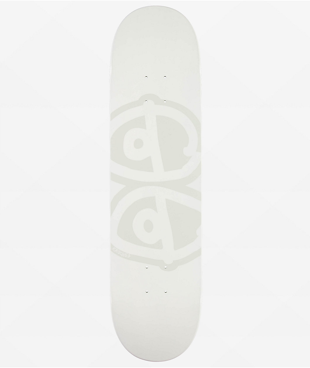 Krooked Eyes White 8.06" Skateboard Deck