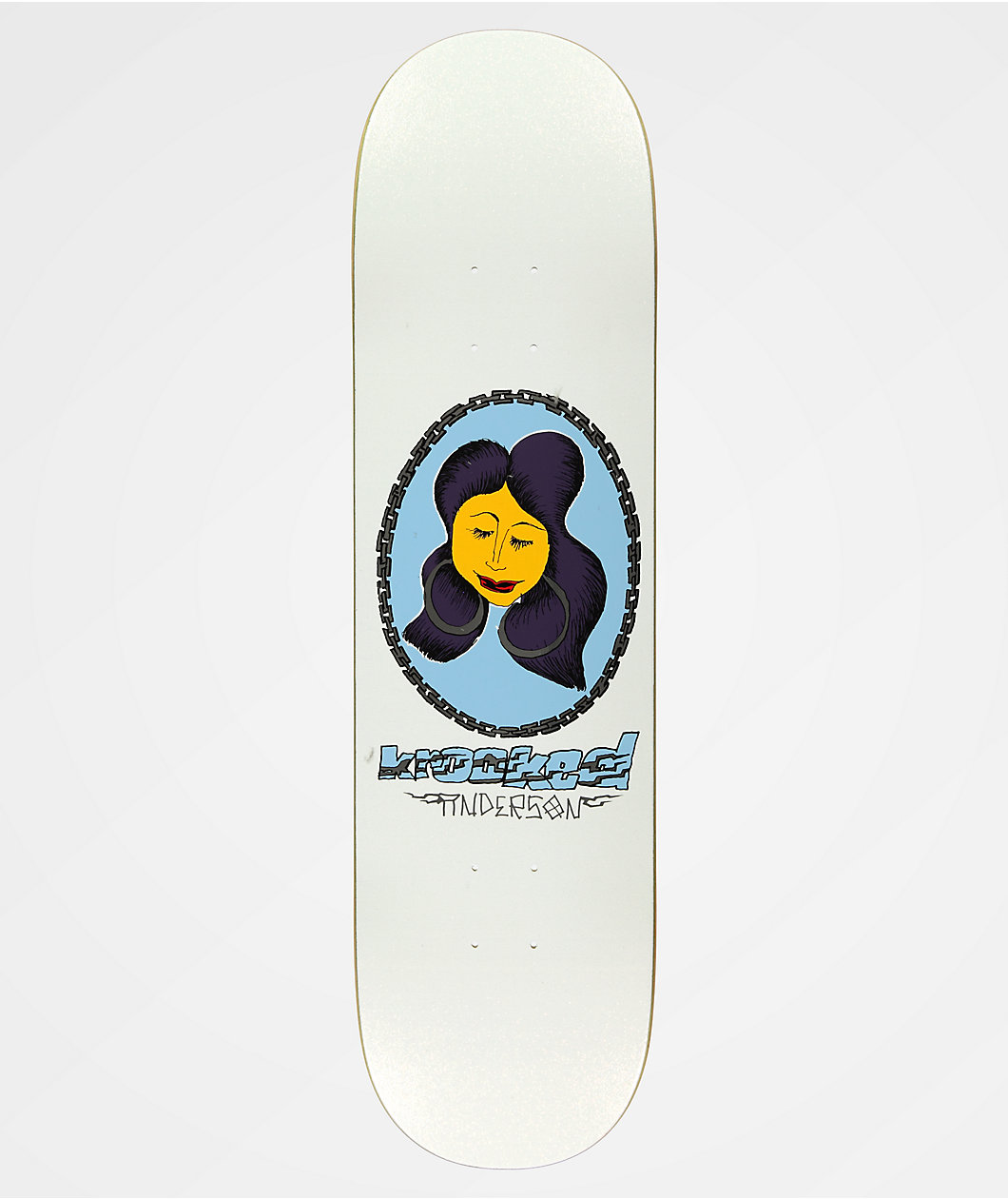 Krooked Manderson Chain Frame 8.38" Skateboard Deck