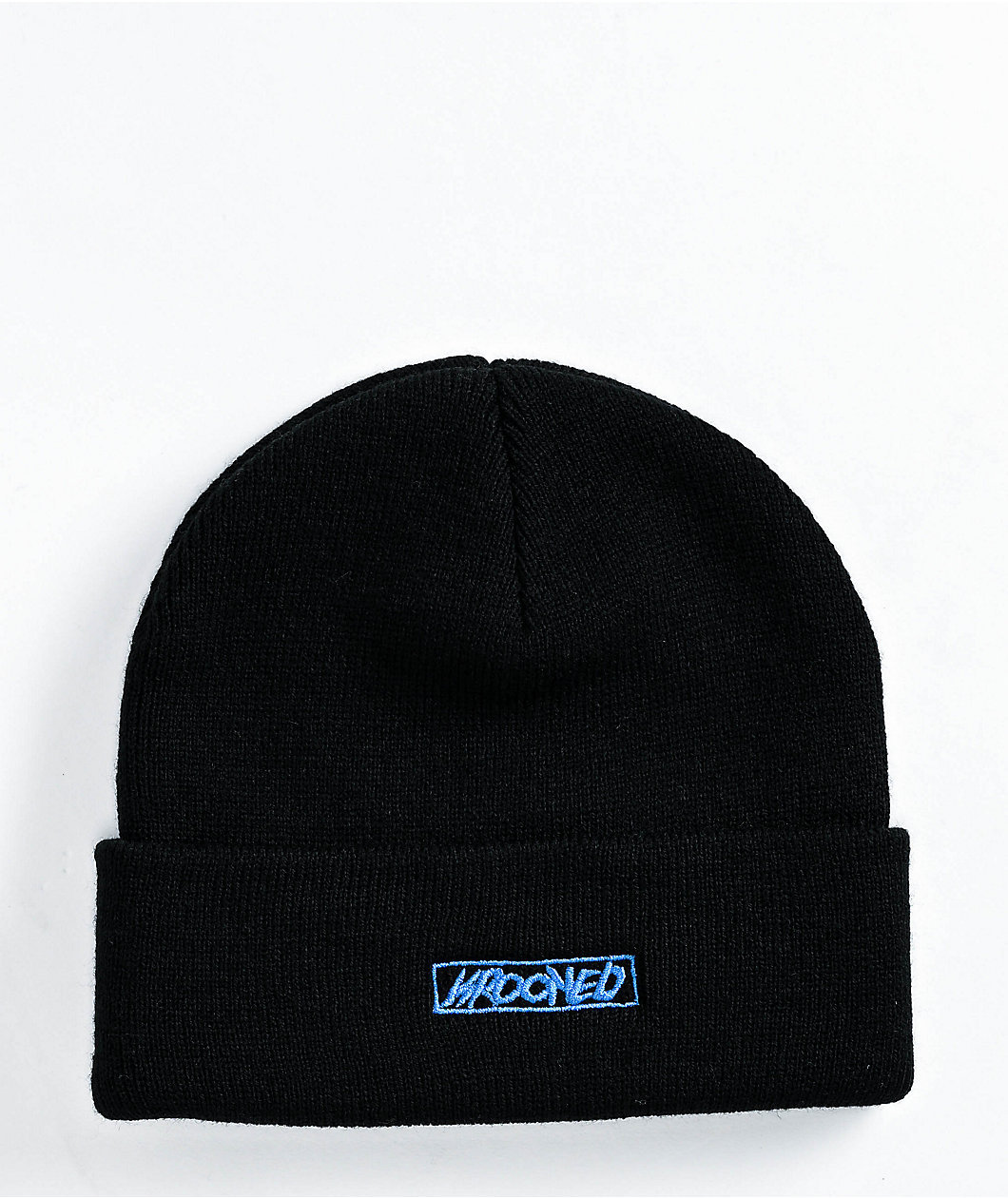 Krooked Moon Eyes Script Black Beanie