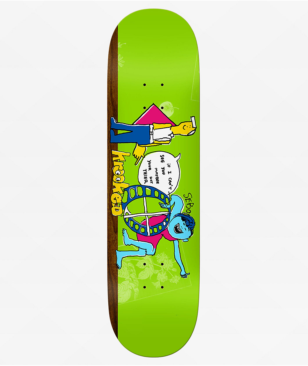 Krooked Sebo Not Their 8.5" Skateboard Deck