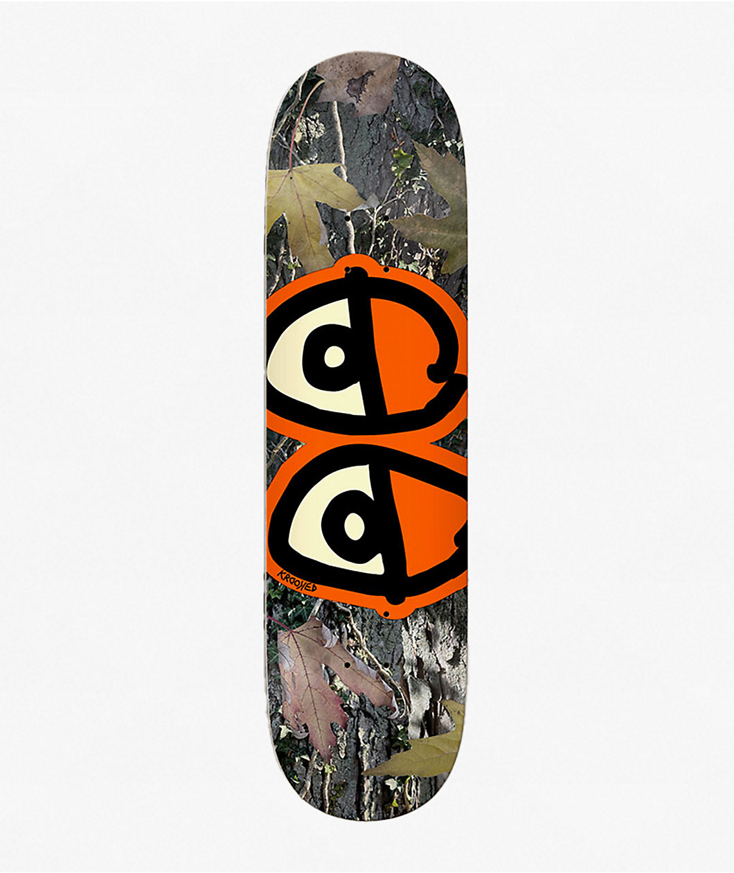 Krooked Team Eyes Camo 8.25" Skateboard Deck