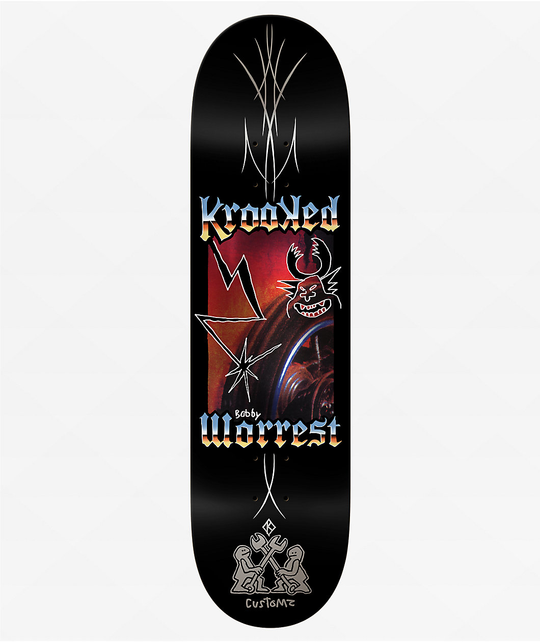 Krooked Worrest Chrome Zone 8.38" Skateboard Deck