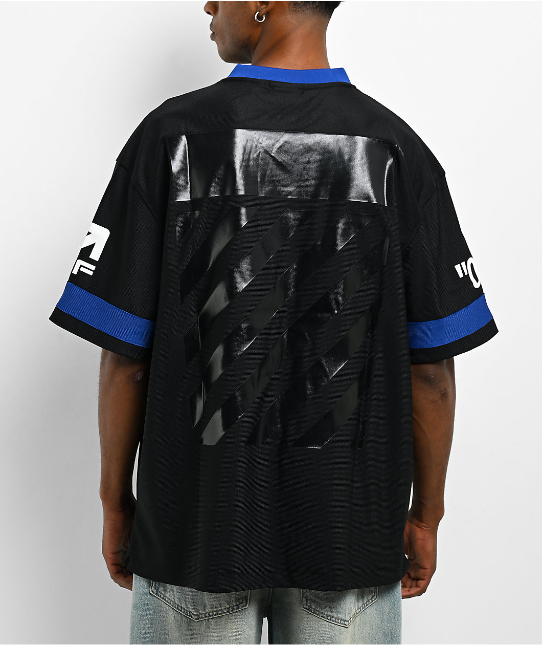 L/AB c/o Off-White™ Black Soccer Jersey