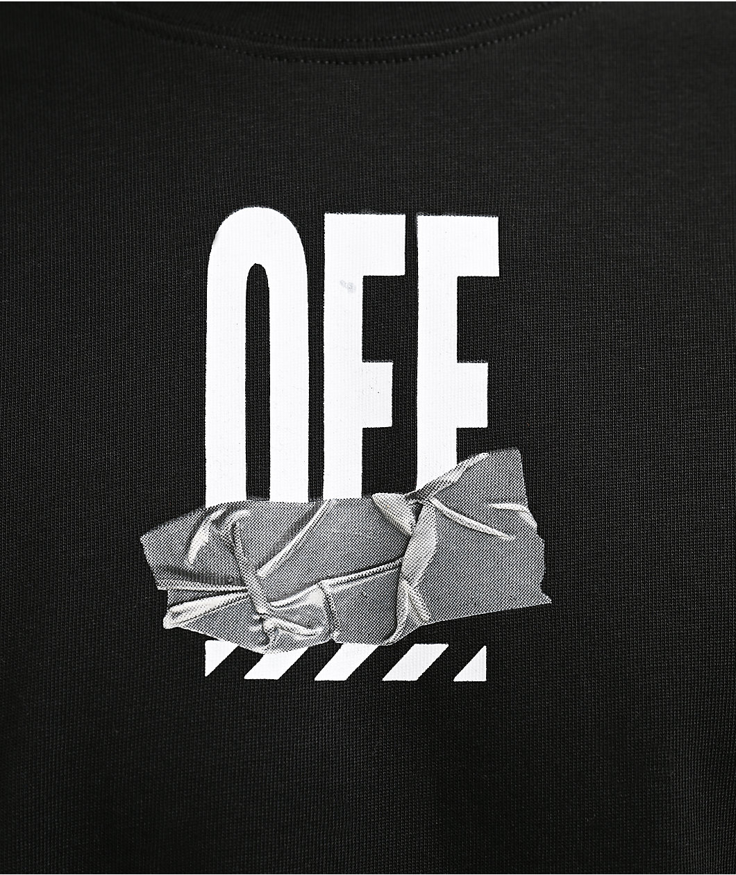 L/AB c/o Off-White™ Duct Tape Black Long Sleeve T-Shirt