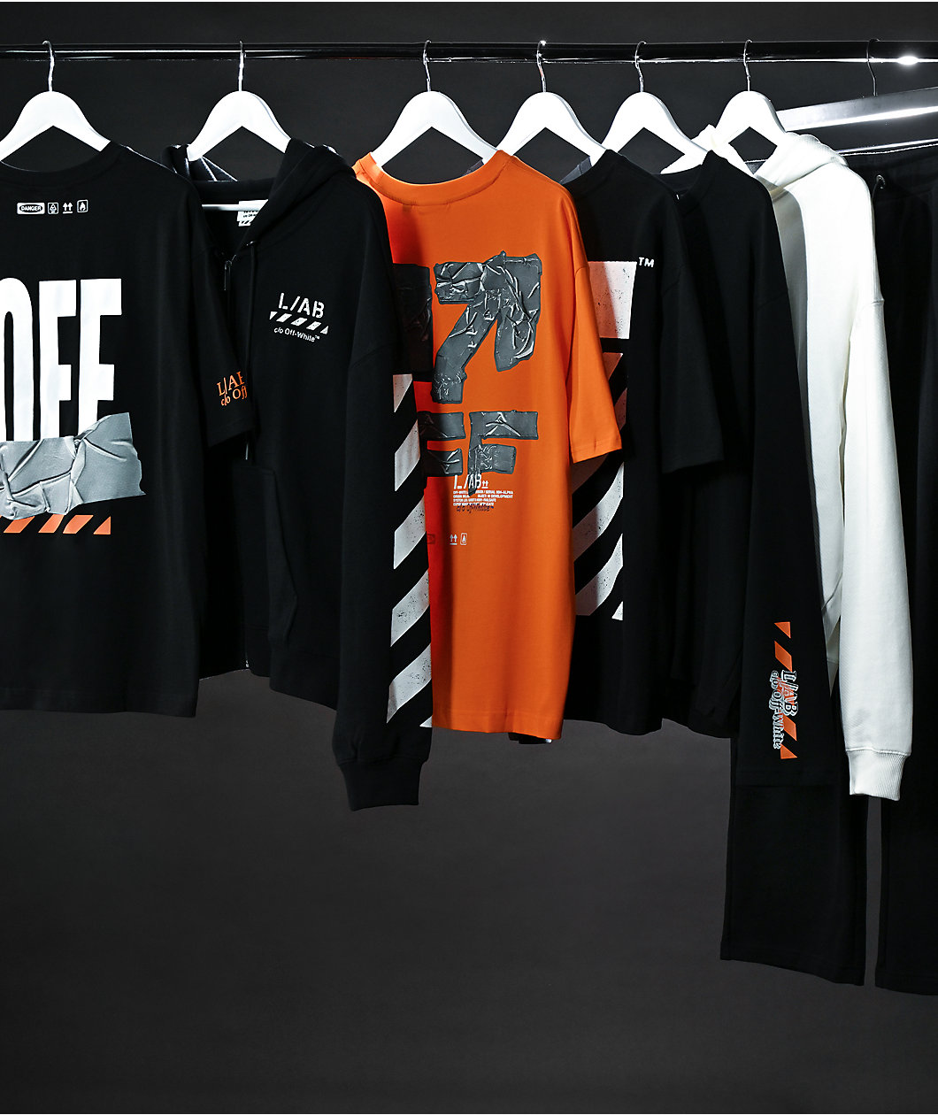 L/AB c/o Off-White™ Duct Tape Orange T-Shirt