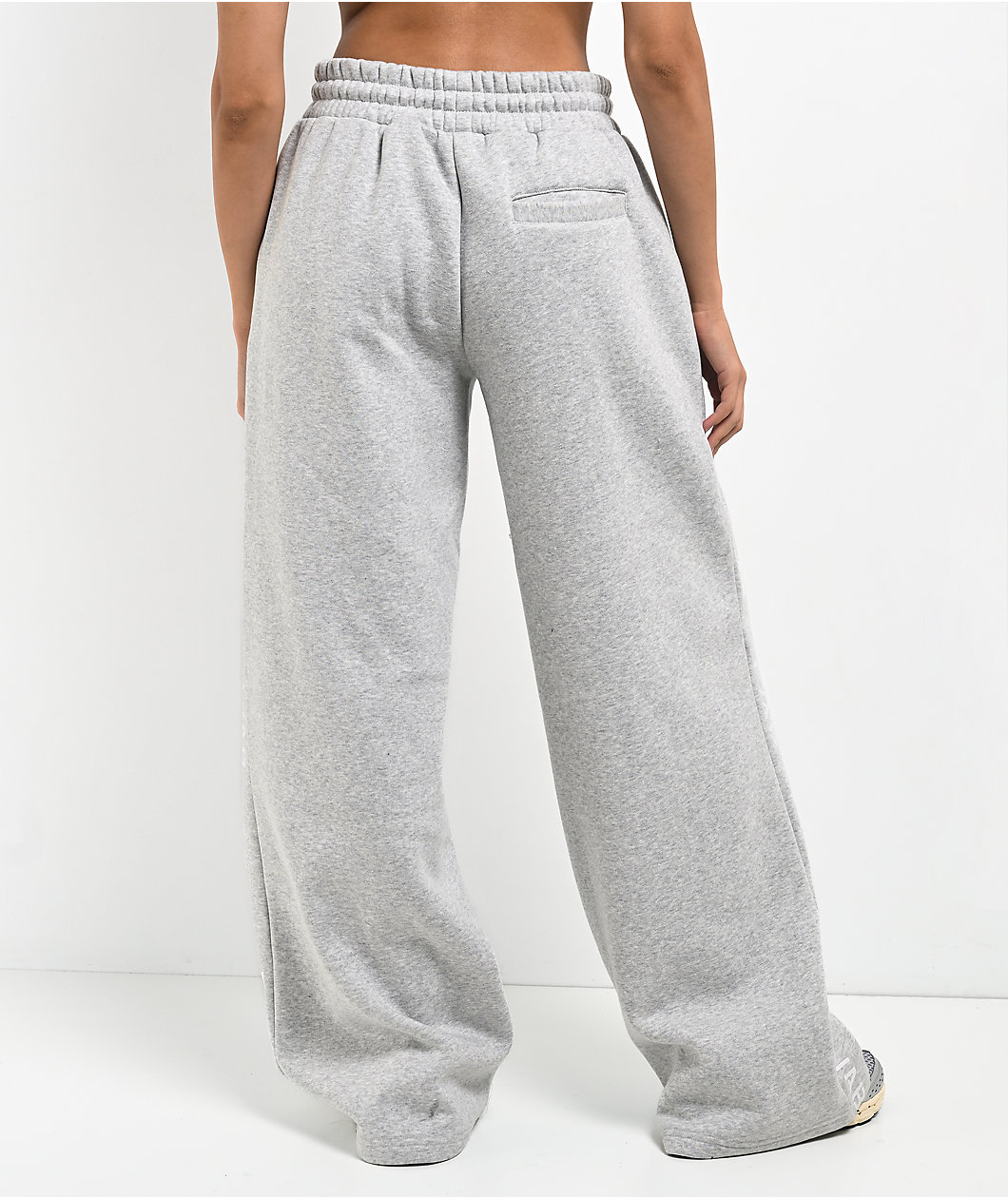 L/AB c/o Off-White™ Grey Wide Leg Sweatpants