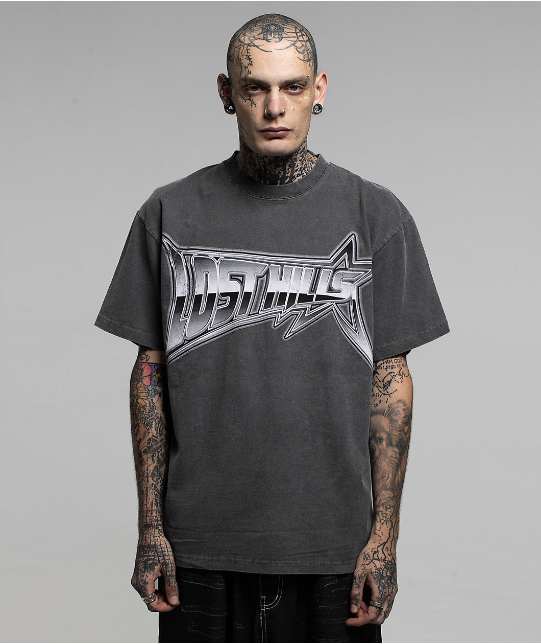 LOSTHILLS Star Black Wash T-Shirt