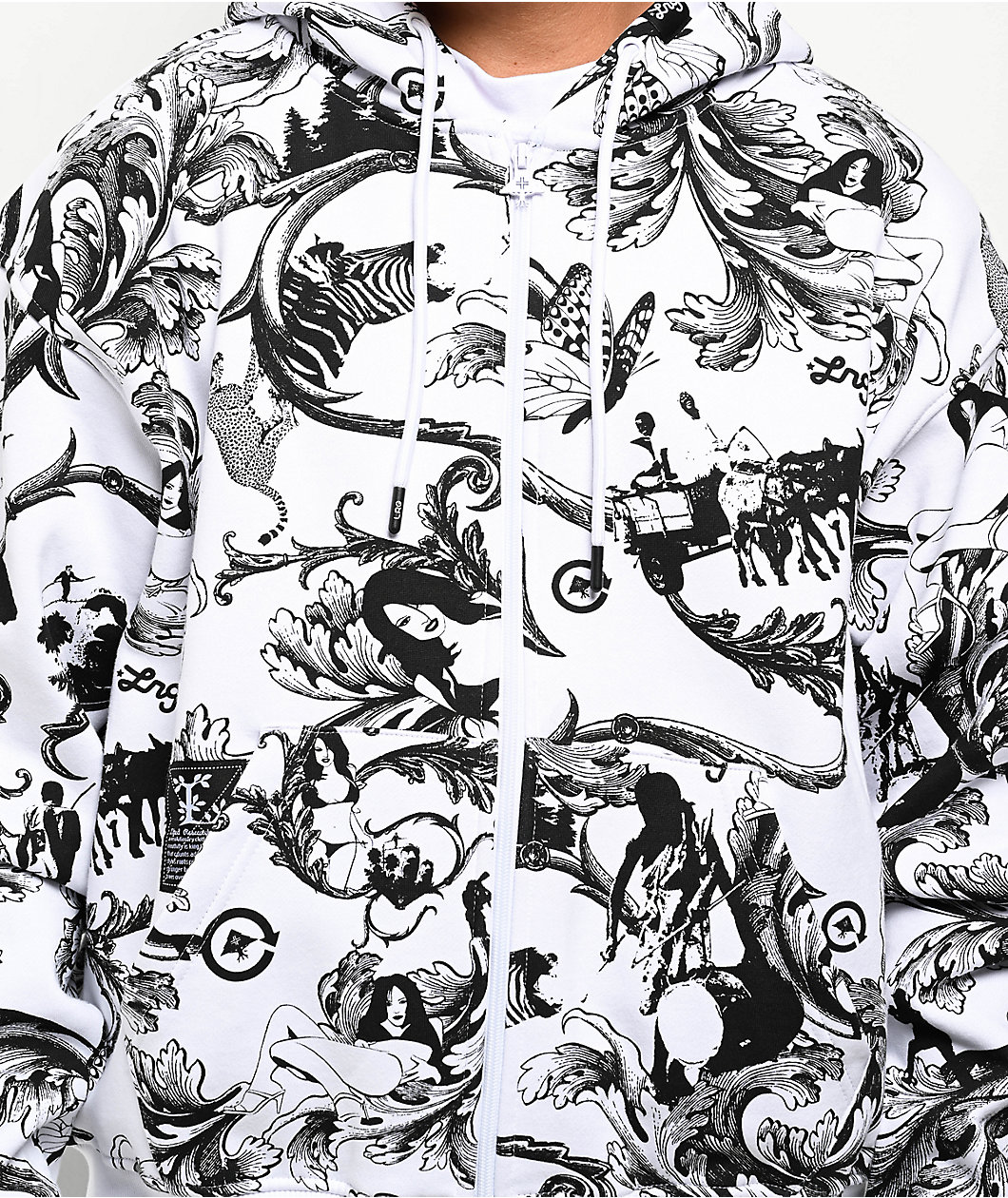 LRG Maiden White Zip Hoodie