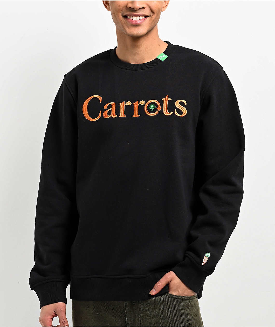 LRG x Carrots Cycle Woodmark Black Crewneck Sweatshirt