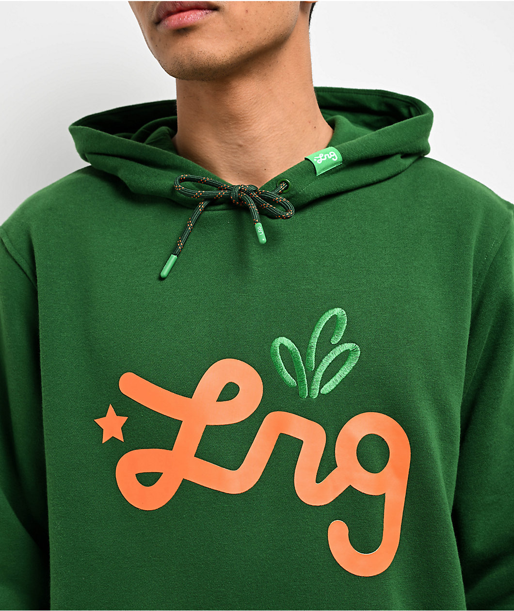 LRG x Carrots Lifted Script Hood Forest Green Hoodie