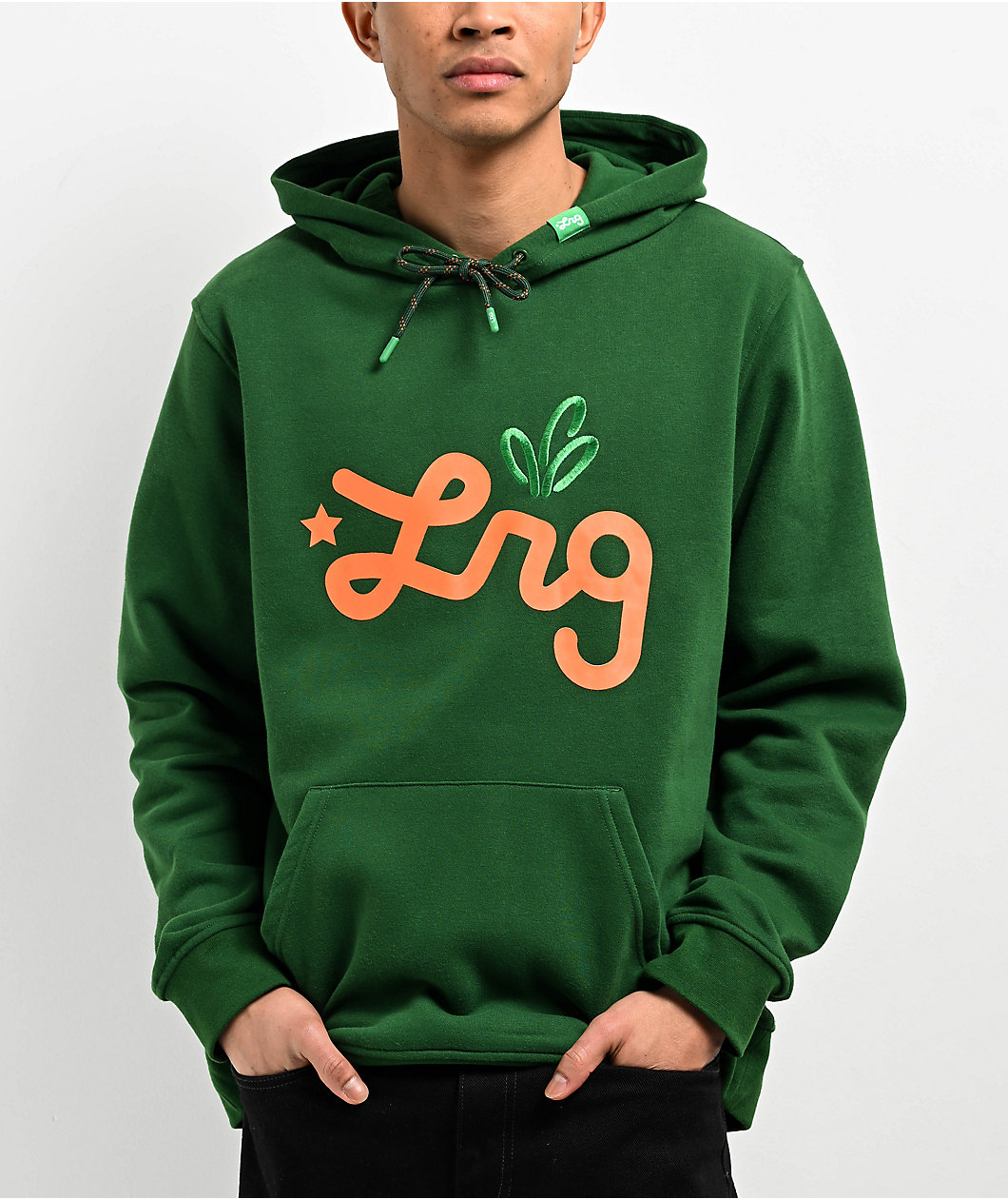 LRG x Carrots Lifted Script Hood Forest Green Hoodie