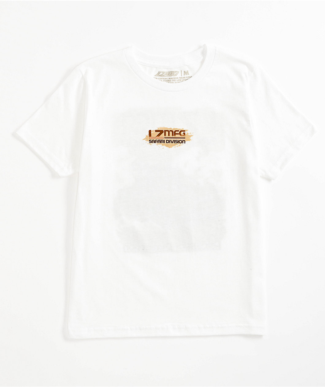 LZMFG Kids Safari Division Rally White T-Shirt