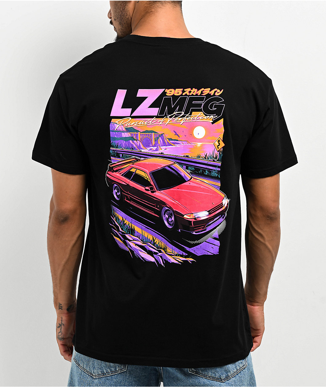 LZMFG Pacific Black T-Shirt