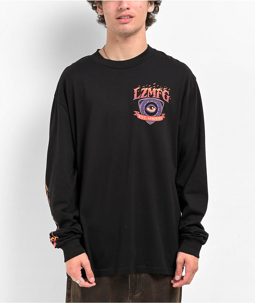 LZMFG Sacred Black Long Sleeve T-Shirt
