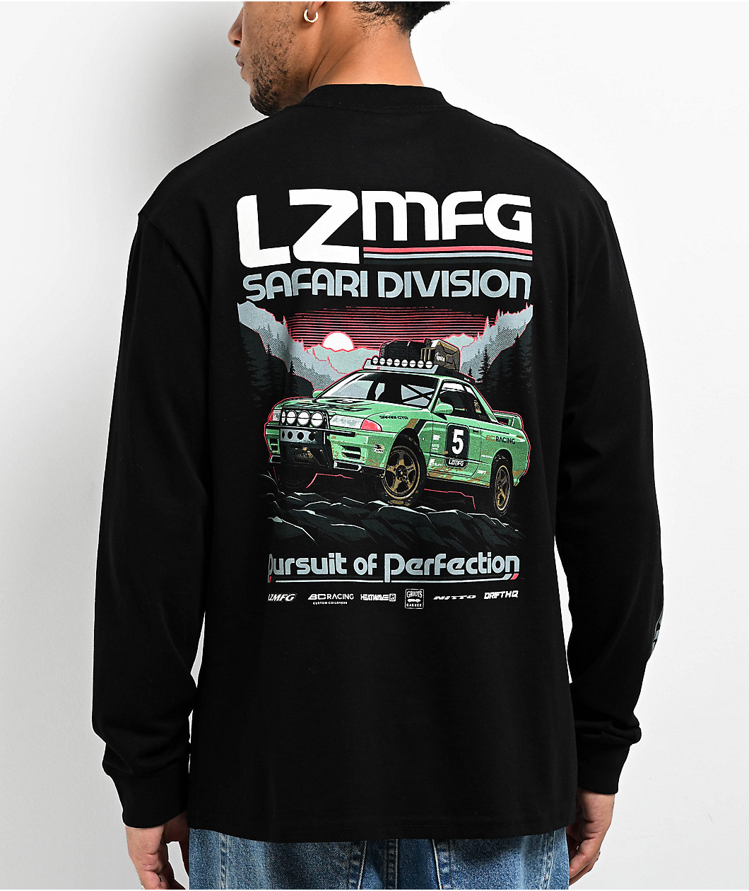 LZMFG Safari Division Black Long Sleeve T-Shirt