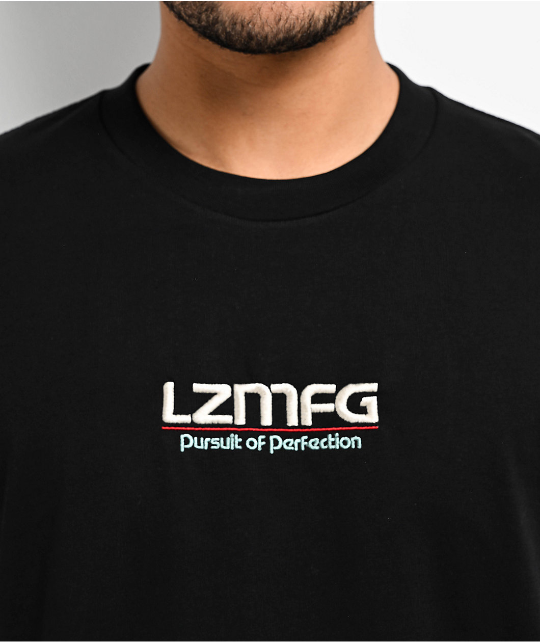 LZMFG Safari Division Embroidered Black T-Shirt