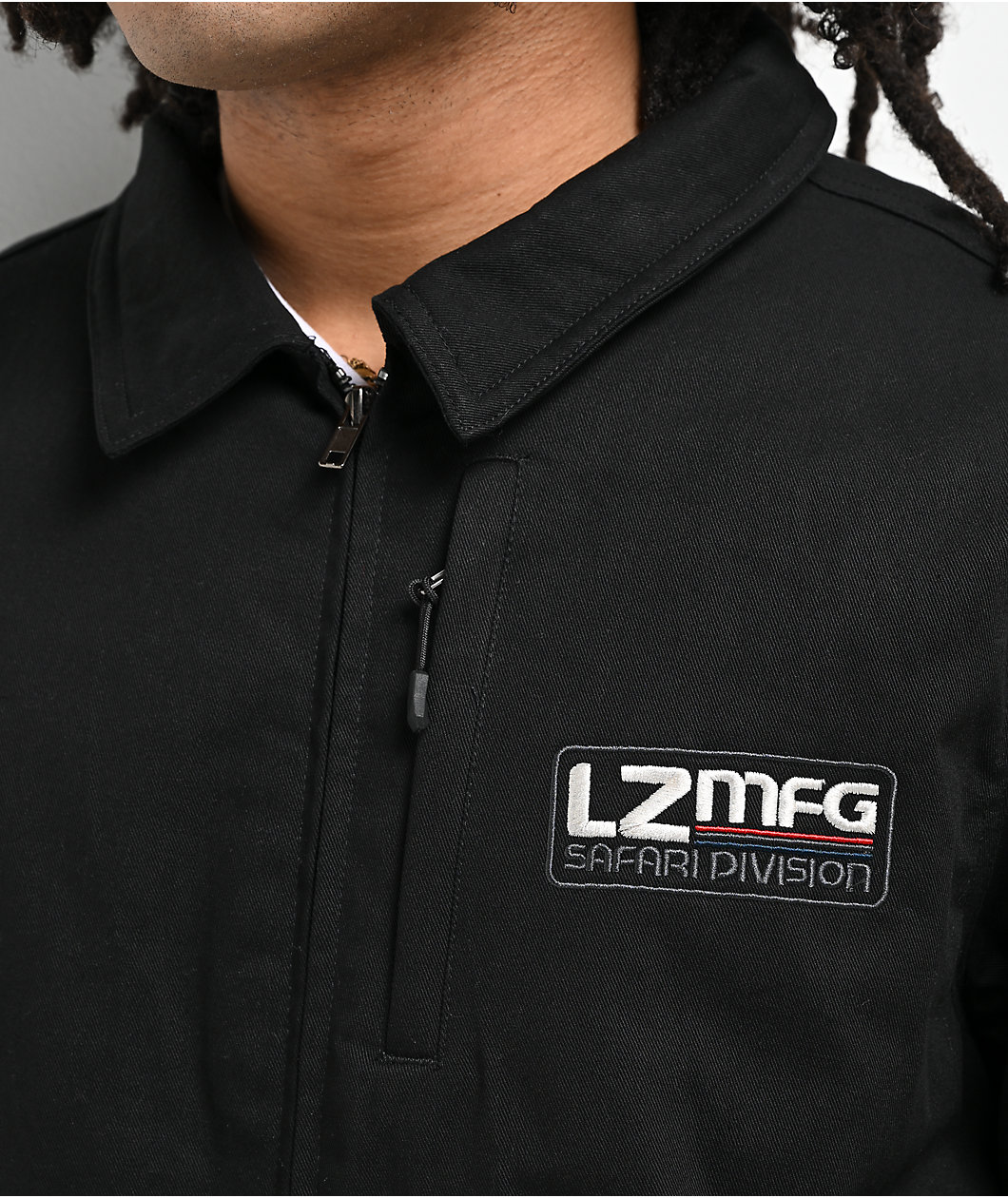 LZMFG Safari Division Service Black Zip Jacket