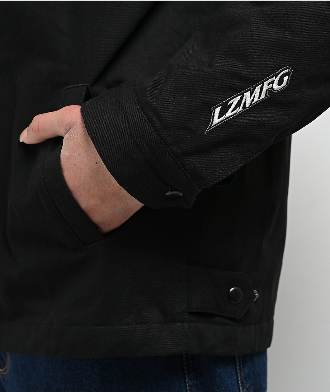 LZMFG Safari Division Service Black Zip Jacket