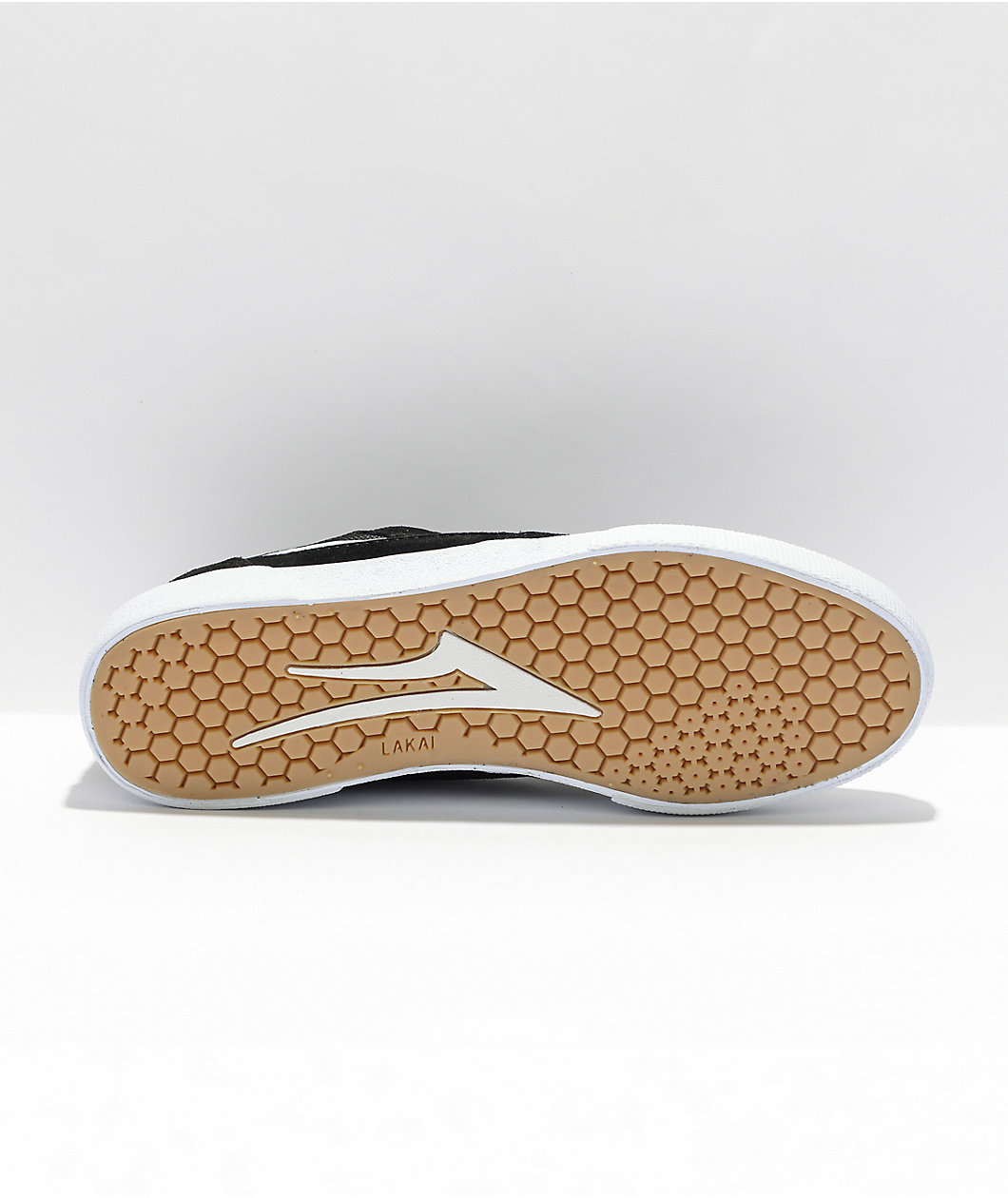 Lakai Cambridge Black & White Suede Skate Shoes