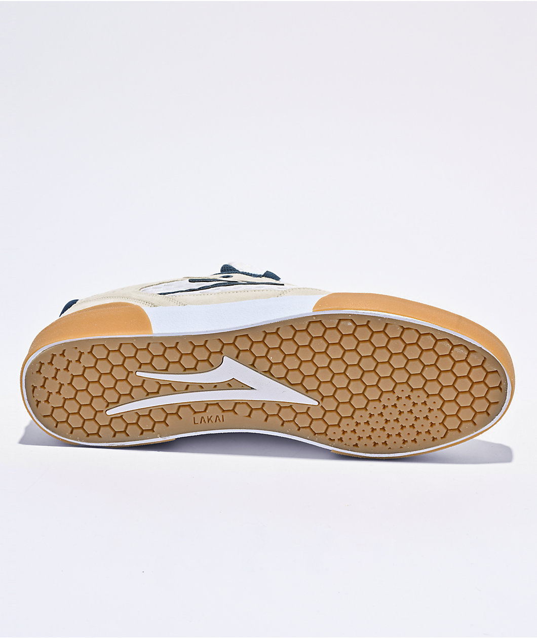 Lakai Payload White, Blue, & Gum Skate Shoes