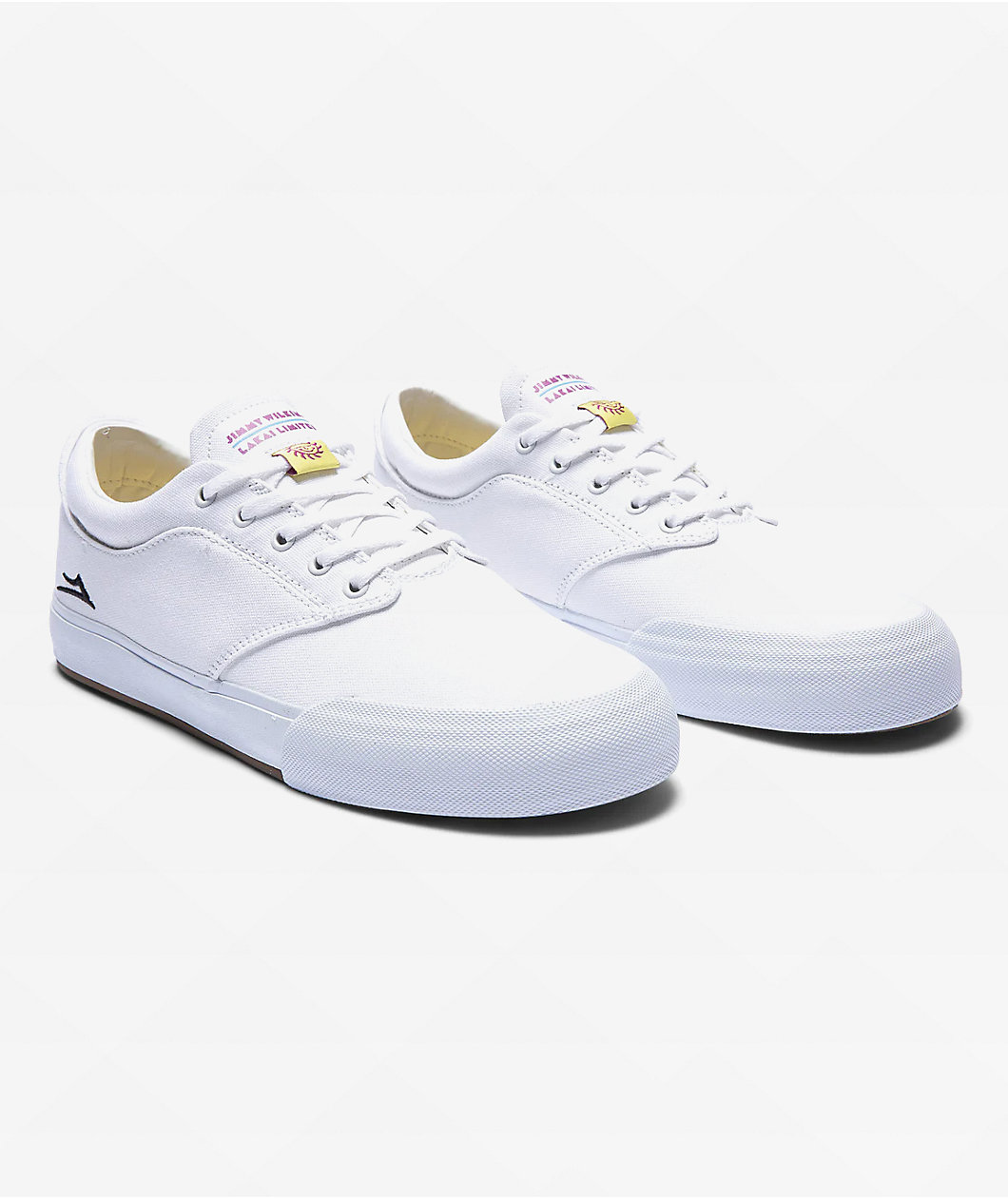 Lakai Wilkins White Canvas Skate Shoes