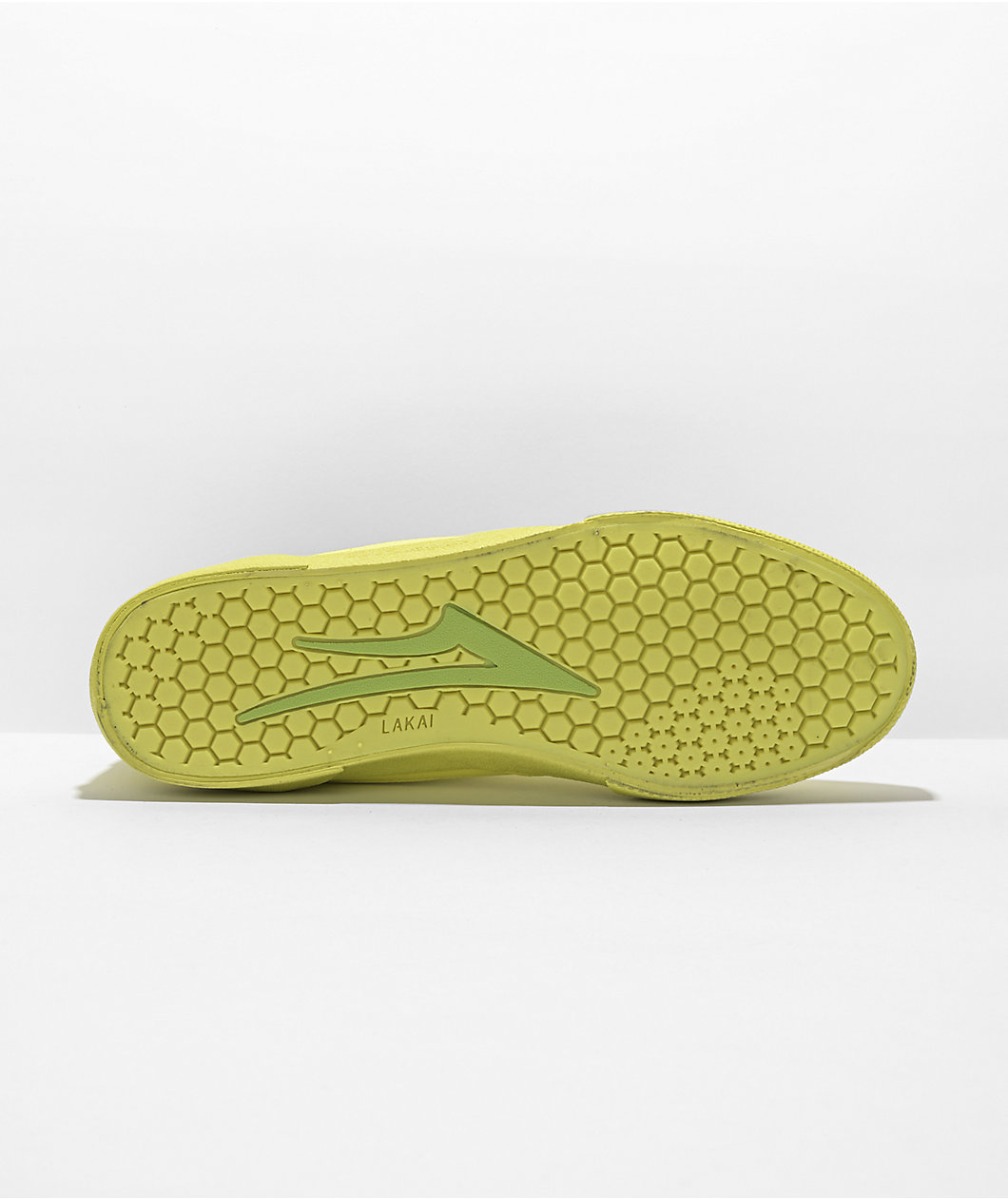 Lakai x Paterson Cambridge Lime Green Leather Skate Shoes