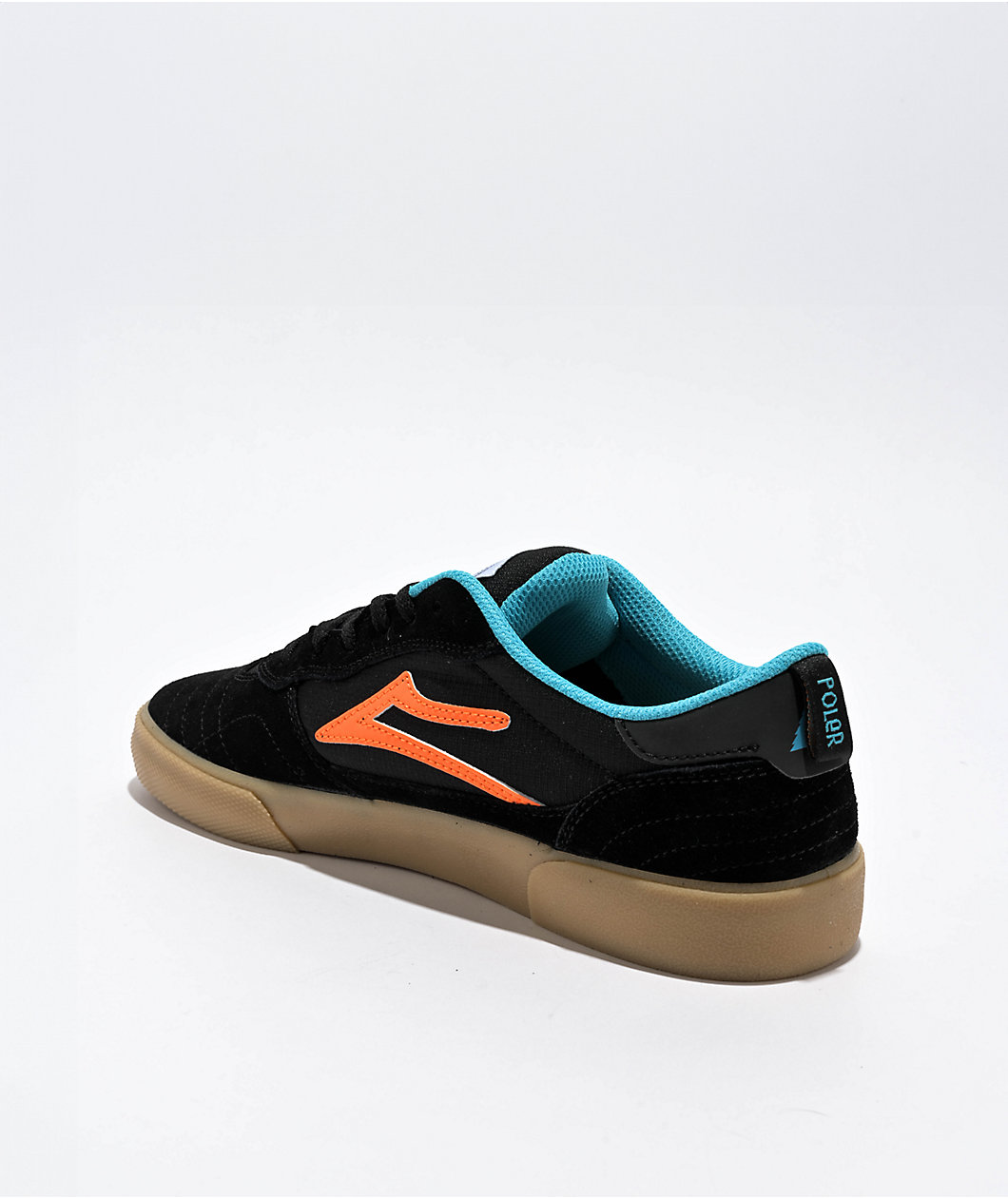 Lakai x Poler Cambridge Black Skate Shoes