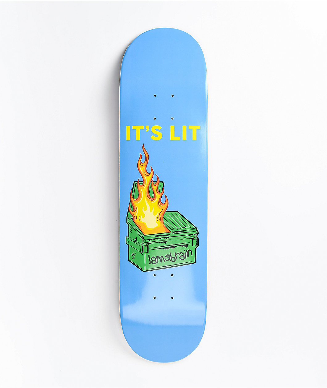 Lamebrain Dumpster Fire 8.25" Skateboard Deck