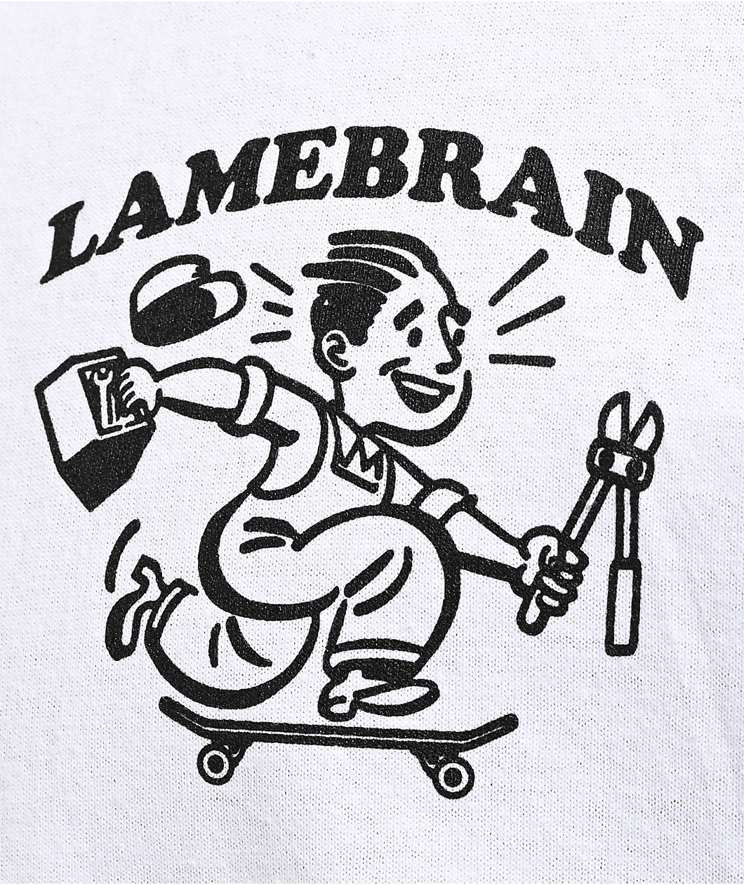 Lamebrain Who U Gonna Call? White T-Shirt