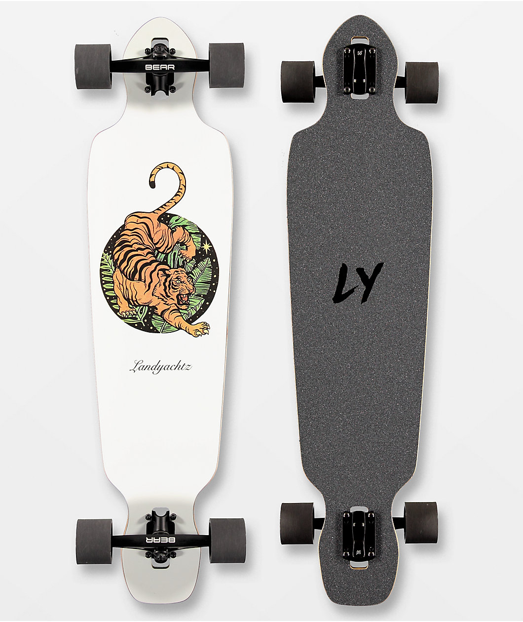 Landyachtz Battle Axe Paper Tiger 38" Drop Through Longboard Complete
