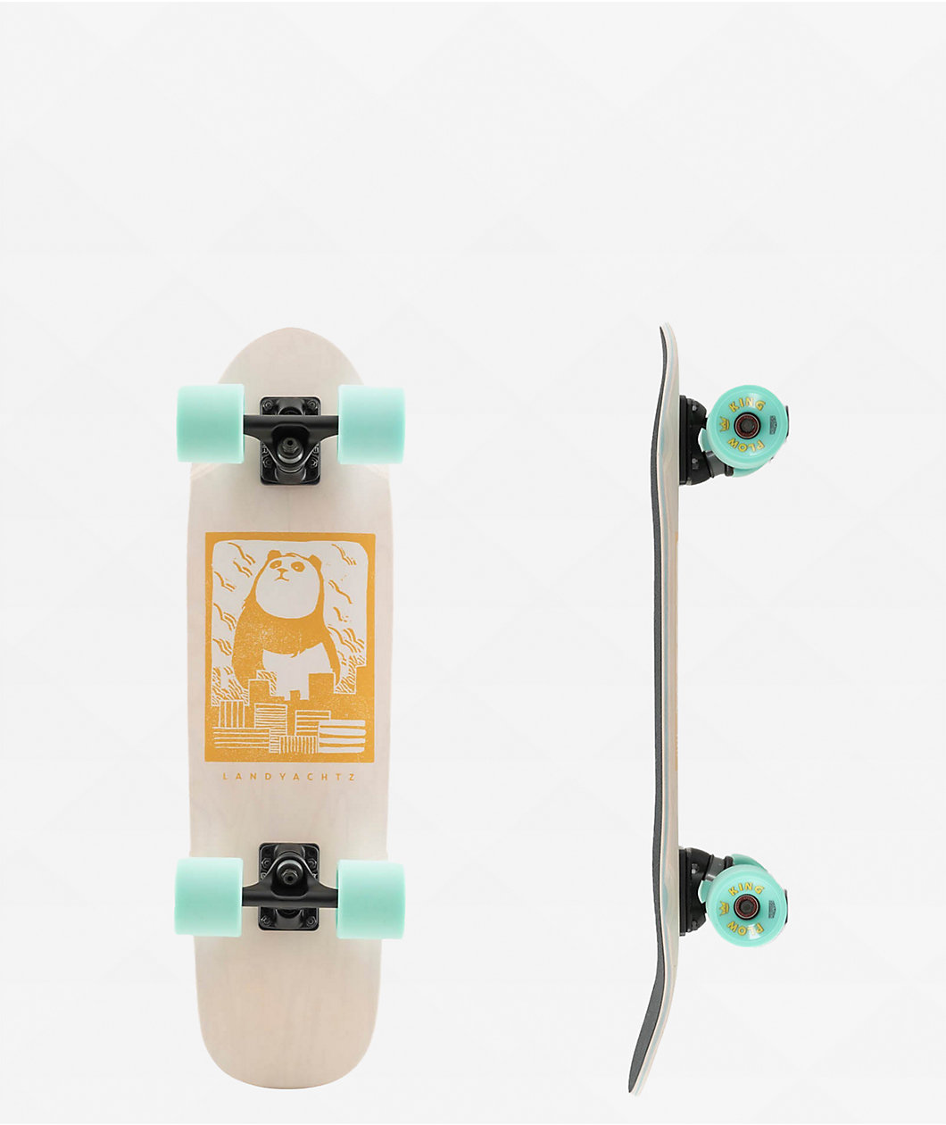 Landyachtz Dinghy Fender Panda 28.5" Cruiser Skateboard Complete
