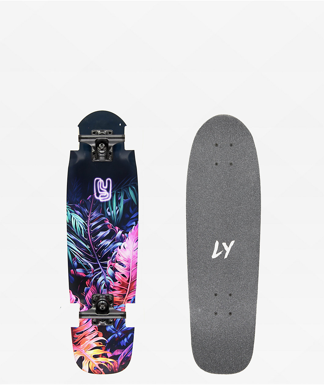 Landyachtz Dinghy Tropical Night 28.5" Cruiser Skateboard Complete