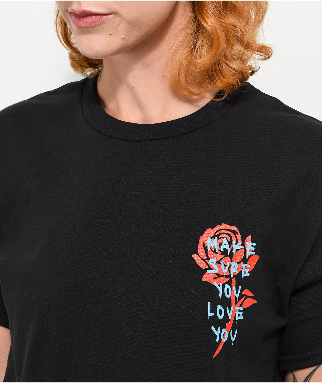 Leah Kirsch Make Sure You Love You Black T-Shirt