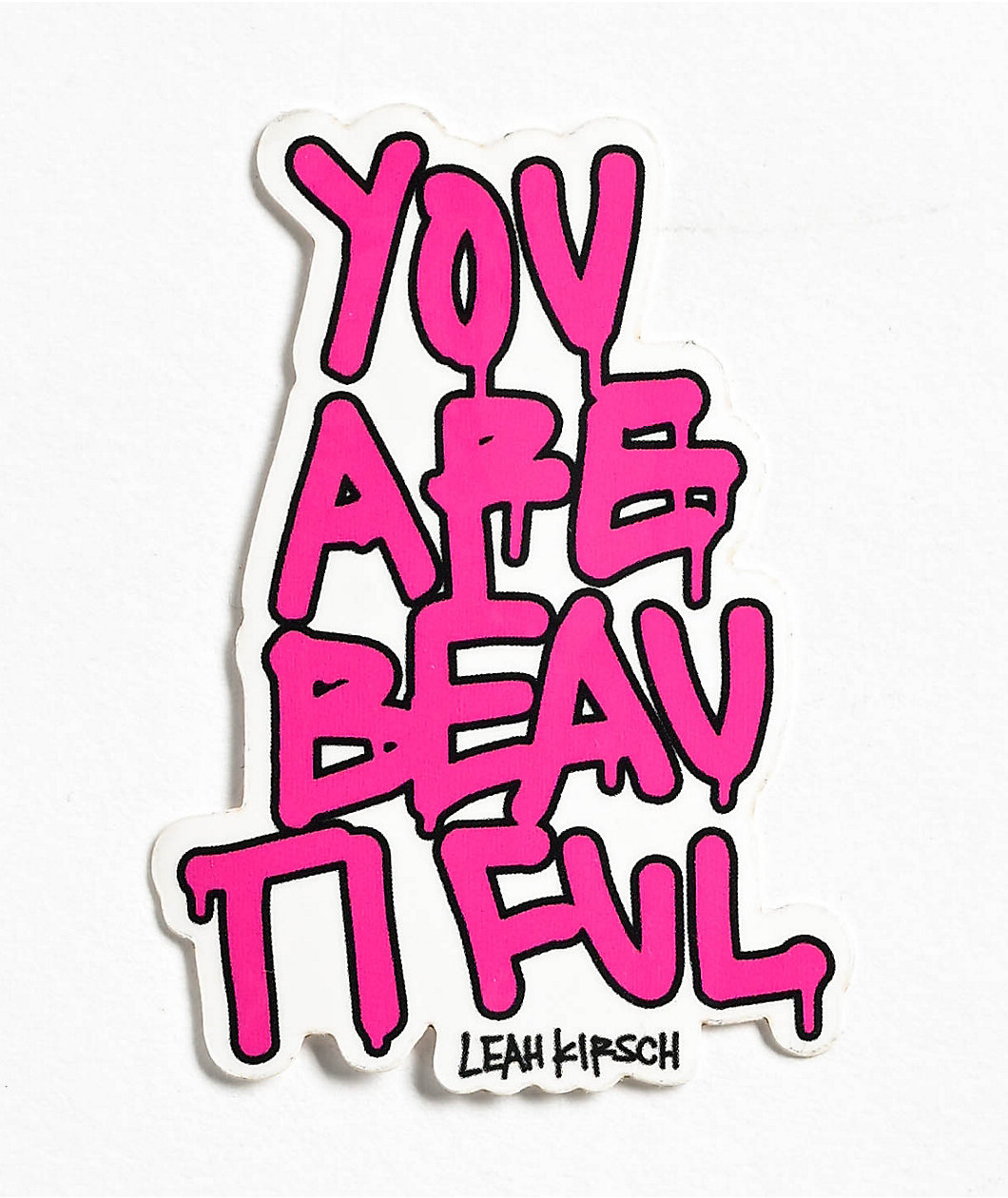 Leah Kirsch You Are Beautiful Sticker