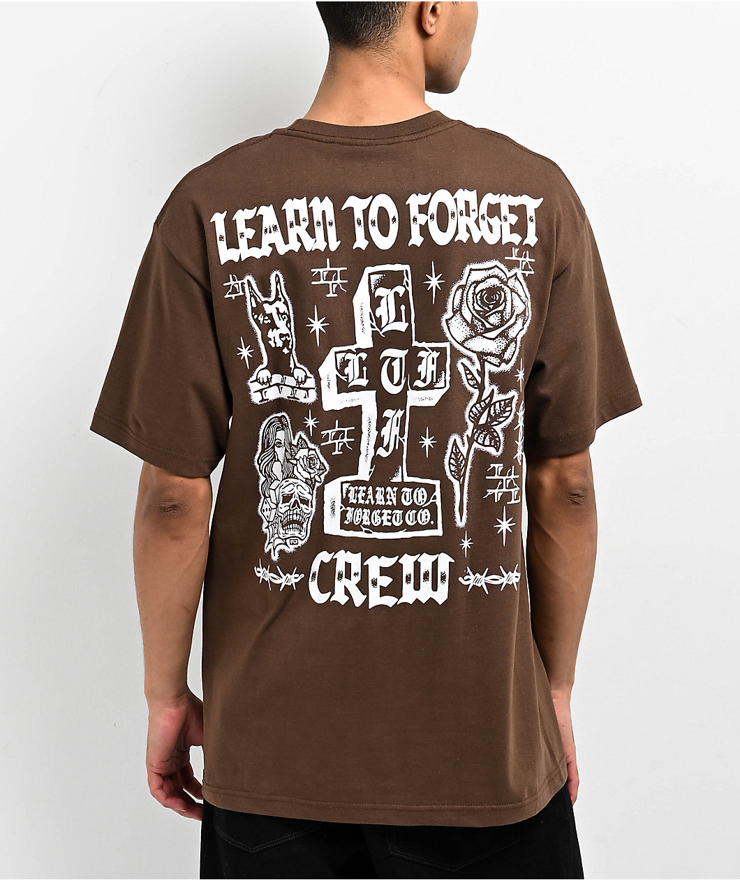 Learn To Forget Neighborhood Brown T-Shirt