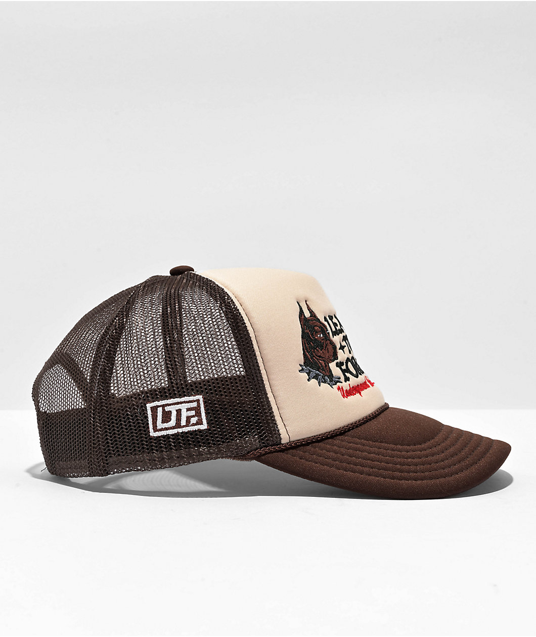 Learn To Forget Pitbull Brown Trucker Hat