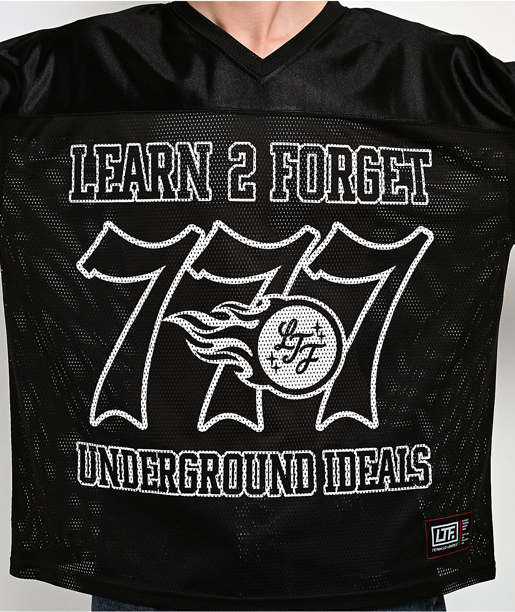 Learn To Forget Spiderweb Black Football Jersey