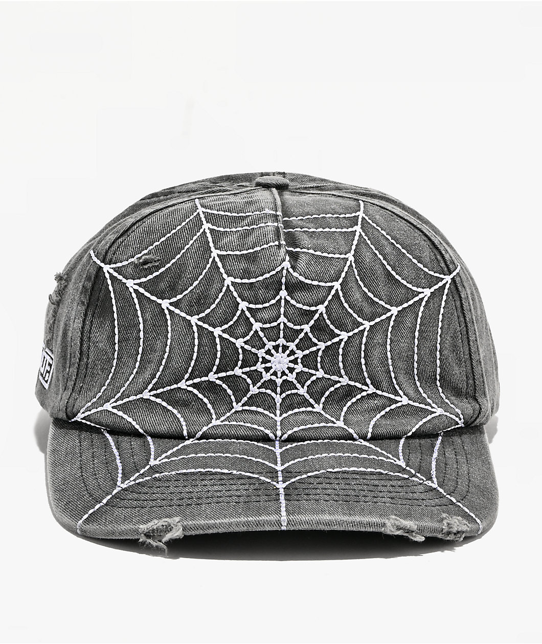 Learn To Forget Spiderweb Grey Snapback Hat