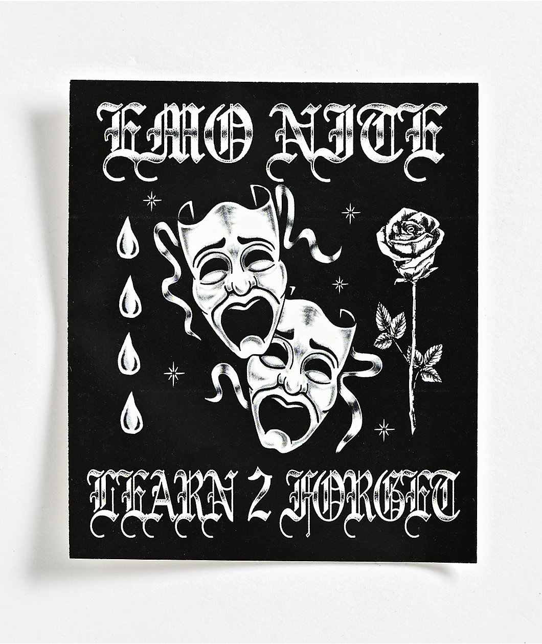 Learn To Forget x Emo Nite Cry Later Sticker